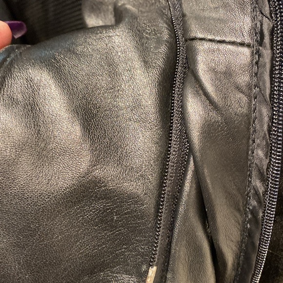 VINTAGE UNISEX Black Butter Soft Subtle Heavy Leather Jacket (Button Up) Men’s M - Picture 5 of 11